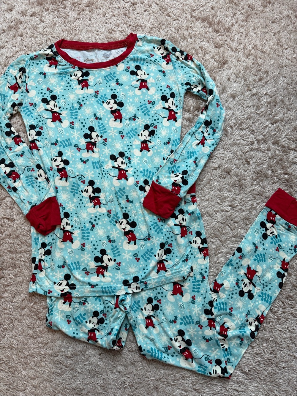 Little Sleepies Disney Mickey Mouse Winter Wonderland PJs